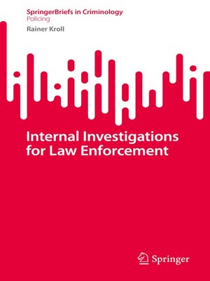 cover image of Internal Investigations for Law Enforcement